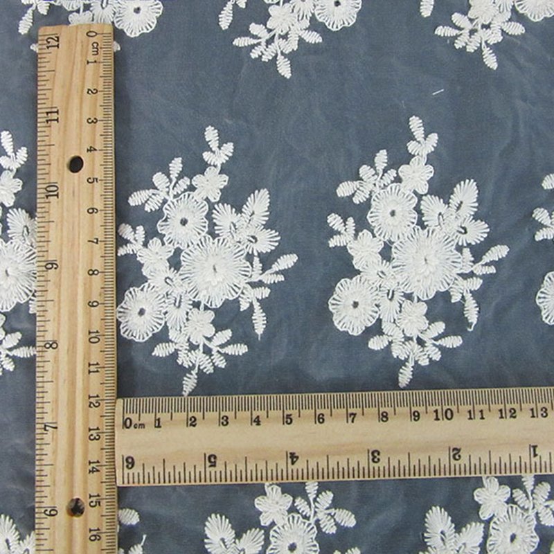 Lace Trim Polyester Sequin Fabric for Apparel Wholesale Supplier 5